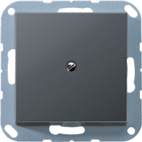 JUNG Матовый Антрацит Кабельный вывод с разгрузкой натяжения, термопласт