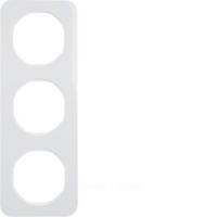 Berker R.1 Полярно-белый Рамка 3-местная