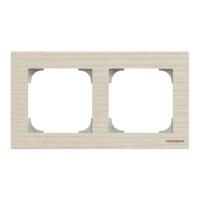 ABB SKY Белый ясень Рамка 2-постовая