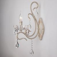 Бра с хрусталем 12205/1 белый Eurosvet Etna