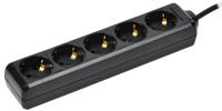 IEK Удлинитель У05 5 мест с/з 5м 3х1мм2 16А 250В чер.