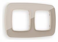 Рамка OMEGA Radian (Серо-бежевый Стекло закаленное натуральное) 2-ая OF350602