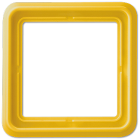 JUNG рамка однопостовая, жёлтый