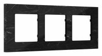 Рамка ALFA Grand (Черный мрамор) 3-ая AF930703