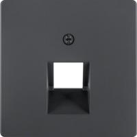 Berker Q Антрацит с эффектом бархата Центральная панель для розетки UAE 1-ой