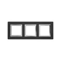 DKC Avanti Черный Алюминий Рамка 6 модулей