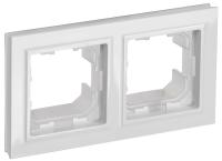 IEK BRITE Рамка 2-мест. IP44 РУ-2-БрБ-44 бел.