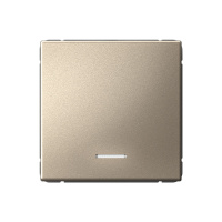 Systeme Electric ArtGallery Шампань Выключатель 1-клавишный с подсветкой, 10АХ, механизм, быстрозажим. клем.