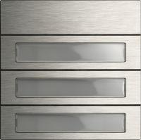 Gira Модуль кнопок вызова System 106 3-местн.