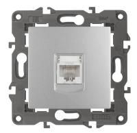 ЭРА 14-3107-03 Elegance Алюминий Розетка комп RJ45