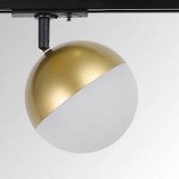 Трековый светильник для однофазного шинопровода Glob GX53 Латунь MRL 1015 Elektrostandard Glob a053137