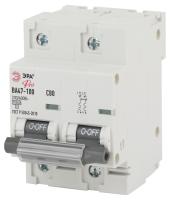 ЭРА NO-902-277 Pro Автоматический выключатель ВА47-100 2Р 80А 10 кА кривая С (6/60/1500)