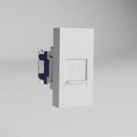 W1281101/ Модульная розетка Ethernet RJ-45 6 cat. 22,5*45 (белый) W1281101