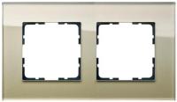 Jasmart Рамка 2-постовая, стекло  Champagne Gold
