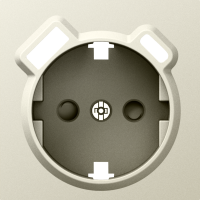Donel Накладка для розетки Schuko с зарядным устройством USB A+C, со шторками 16A 250В, шампань, серия A07, DE22951