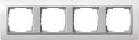 Gira Event Бел.глянц./Алюминий Рамка 4-ая