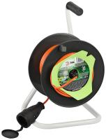 ЭРА Удлинитель силовой RP-1-2x1-30m на пластиковой катушке без заземления 1 розетка 30м ПВС 2x1мм2