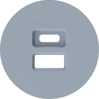 Donel Накладка для розеток USB, матовый серый, серия D16, DO28640