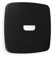 Лицевая панель OMEGA (Черный матовый) для HDMI розетки QUANT OP8140