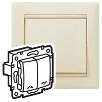 Legrand Valena Крем Выключатель жалюзийный кнопочный