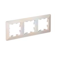 Systeme Electric AtlasDesign Air Жемчуг/дымчатый белый Рамка 3-ая