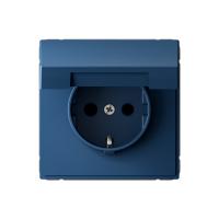 Systeme Electric ArtGallery Аквамарин Розетка с заземл. со шторк. с крышк., 16А, IP20,  механизм, быстрозажим. клем.