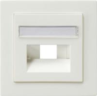 Gira Накладка 50*50 мм для розеток UAE/IAE с полем для надписи