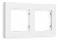 Рамка ALFA Techno (Белый матовый) 2-ая AF220122