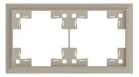 Двухместная рамка классик, латте (35920 LT)