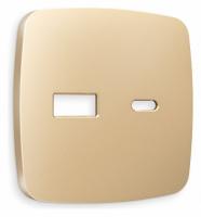 Лицевая панель OMEGA (Шампань) для розетки 2USB тип A+C QUANT OP6110