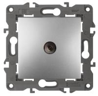 ЭРА 14-3102-03 Elegance Алюминий Розетка TV проходная