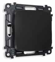 Комплект механизма 1-клавишного перекрестного выключателя OMEGA MO801030 Черный матовый QUANT