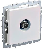 IEK BRITE Розетка TV проходная РТВ10-0-БрЖ жемчужная