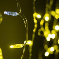 Arlight Светодиодная гирлянда ARD-EDGE-CLASSIC-2400x600-CLEAR-88LED-FLASH Gold (230V, 6W) (Ardecoled, IP65)