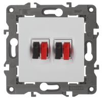 ЭРА 14-3112-01 Elegance Белый Розетка Аудио двойная ЭРА 14-3112-01 Elegance Белый Розетка Аудио двойная