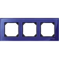 SE Merten SM M-Elegance Стекло Сапфир Рамка 3-ая