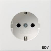Gira Розетка с з/к и надписью "EDV"