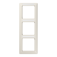 JUNG Рамка 3-кратная вертикальная с полем для надписи слоновая кость