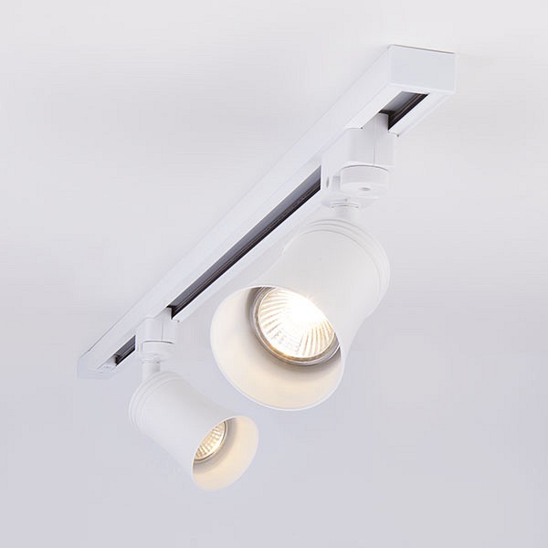 Трековый светильник для однофазного шинопровода Vetro GU10 Белый MRL 1001 Elektrostandard Vetro a043141