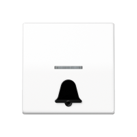 JUNG Клавиша для выключателя с символом "звонок" белая