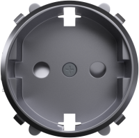 Donel Накладка для розетки Schuko с заземлением, со шторками 16A 250 В~, сталь, серия D16, DO22037