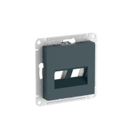 Systeme Electric AtlasDesign Изумруд Накладка двойная для информационных функций типа Keystone