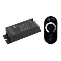 Arlight Диммер ARL-3022-OVAL-DIM Black (12-24V, 1x25A, ПДУ, RF) (IP20 Металл, 2 года)