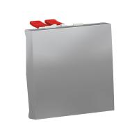 SE Unica Modular Алюминий Переключатель 1-клавишный, перекрестный, сх.7, 10 AX, 250В, 2 модуля