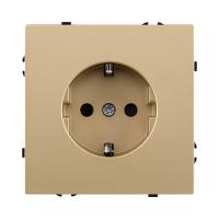 Розетка штепсельная SCHUKO 16A/250 В, золотой Kollinger Eclipse EC-014GD