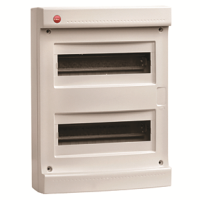 DKC Щиток настен.без двер.24мод.,IP40,сер.,с усил. клем.блок.2х87308