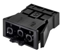 Simon Connect Графит Разъём Quick Connection "мама" 3 контакта под вилку CR0004-..