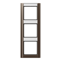 JUNG Рамка 3-кратная с полем для надписи мокка