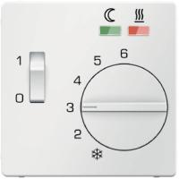 Berker Q Полярно-белый с эффектом бархата Накладка терморегулятора  (мех.20340000)