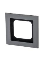 ABB Axcent металл/платина Рамка 1-постовая